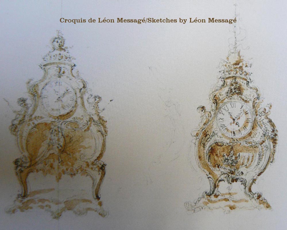 ЛЕОН МЕССАЖЕ (8 марта1842 – 16 мая 1901 ?),  Часы с Амуром -1