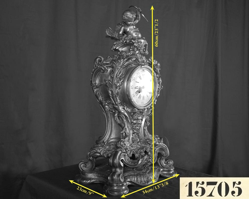 ЛЕОН МЕССАЖЕ (8 марта1842 – 16 мая 1901 ?),  Часы с Амуром -5