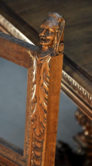 ВЕРО, краснодеревщик – Мебель для столовой в стиле Нео-Ренессанса, изготовленная из скульптурного орехового дерева. -9