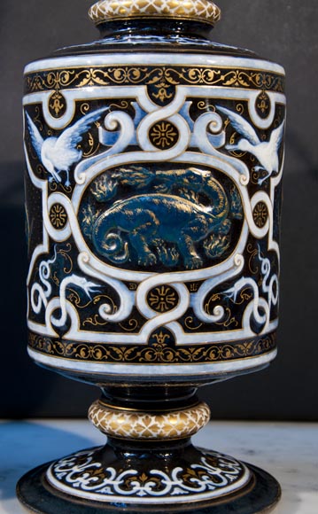Эдуард ДАММУС – Пара ламп в стиле Нео-Ренессанс, датированных 1885 годом.-2
