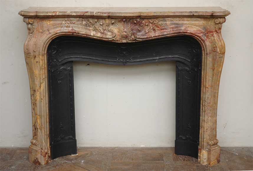 Louis XV style fireplace in Sarrancolin_ru