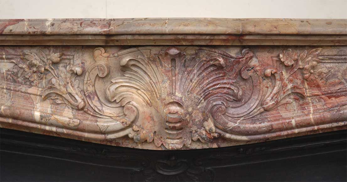 Louis XV style fireplace in Sarrancolin_ru