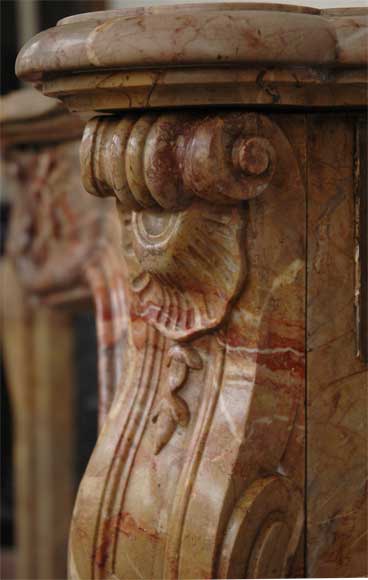 Louis XV style fireplace in Sarrancolin_ru