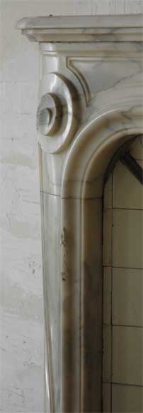 Antique Louis XV style fireplace in a Grey Panazeau marble_ru