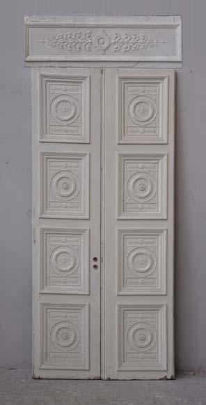 Двустворчатая дверь в стиле Неоклассицизма по рисунку Персье и Фонтена.-0