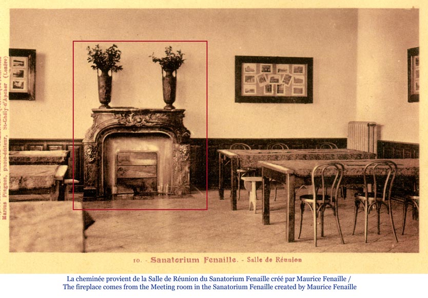Extraordinary antique Louis XIV style fireplace with lions heads in Alabastro di Busca and gilded bronze_ru