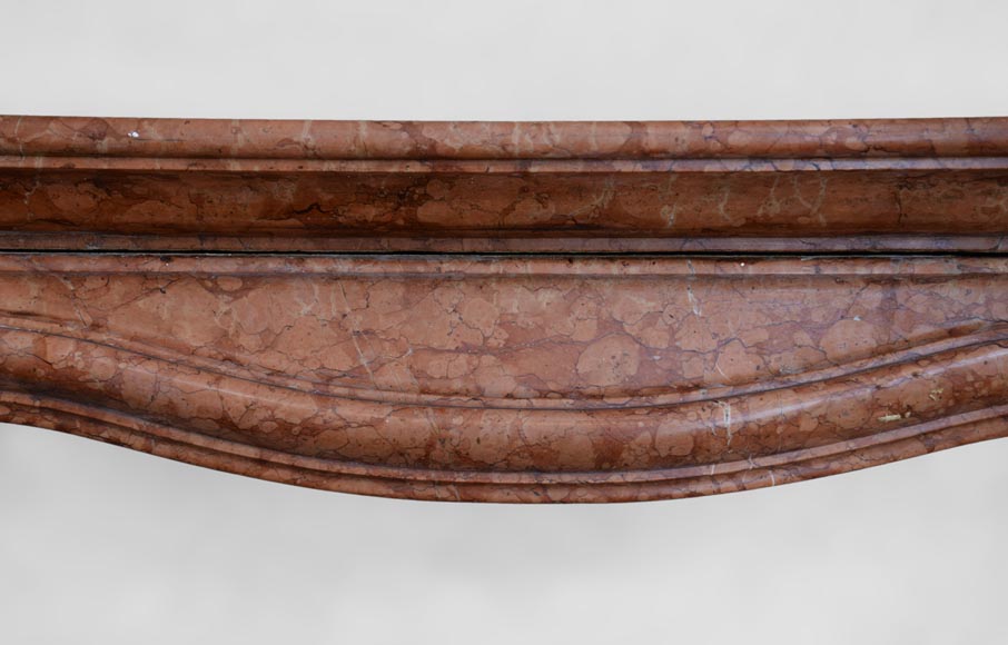 Камин в стиле эпохи Регентства, изготовленный из Красного Веронского мрамора, начало 19 века.-1
