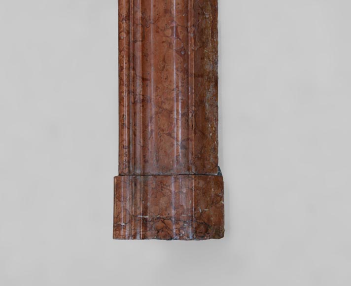 Камин в стиле эпохи Регентства, изготовленный из Красного Веронского мрамора, начало 19 века.-7