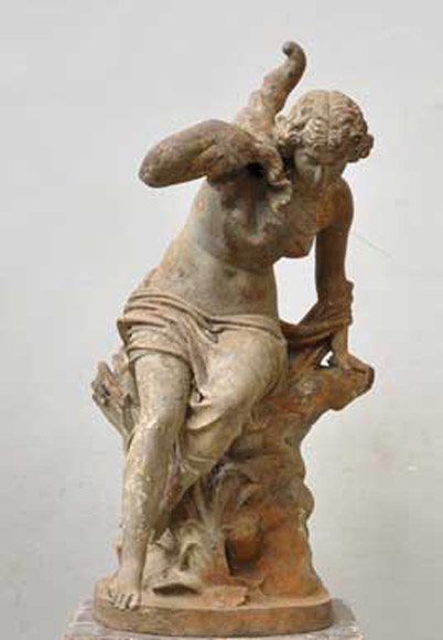 Antique cast iron statue signed by Ducel_ru