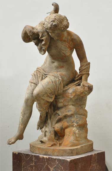 Antique cast iron statue signed by Ducel_ru