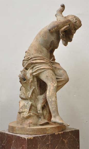 Antique cast iron statue signed by Ducel_ru