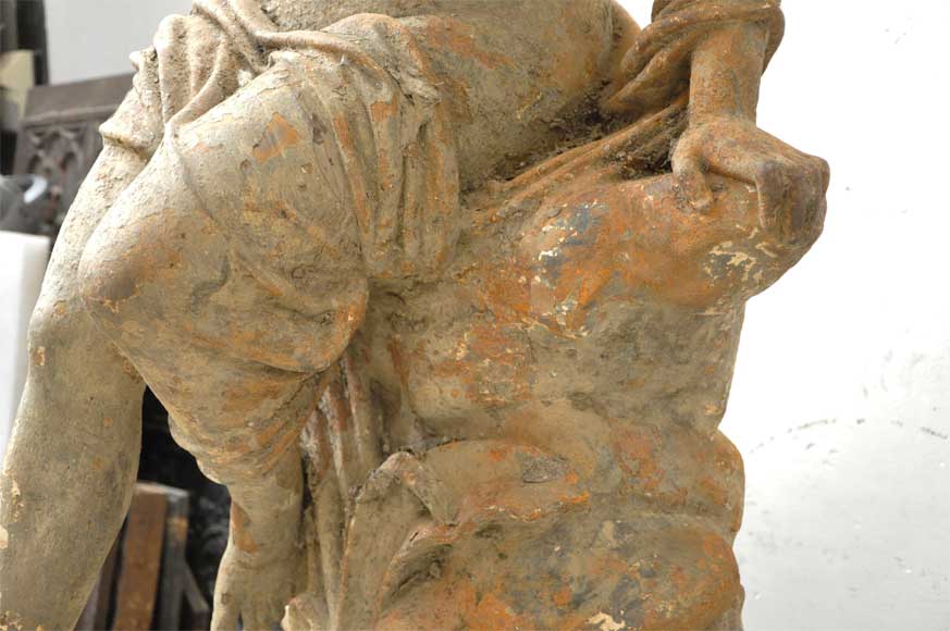 Antique cast iron statue signed by Ducel_ru
