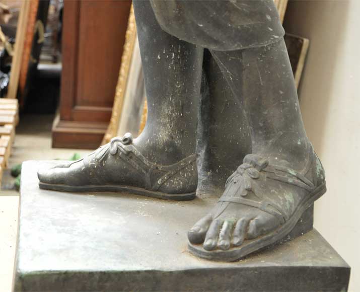 "Diane of Gabies", bronze statue by Elkington, Mason and Cie, dated from 1854_ru